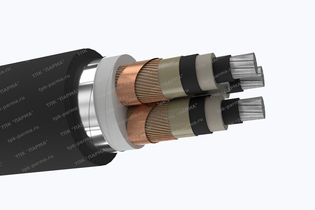 Кабель АПвБВнг(B)-LS 3х400/35 - 10кВ
