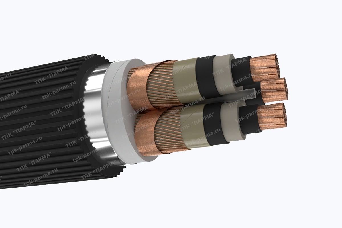 Фотография провода Кабель ПвПу2г 3х95/50 - 20кВ