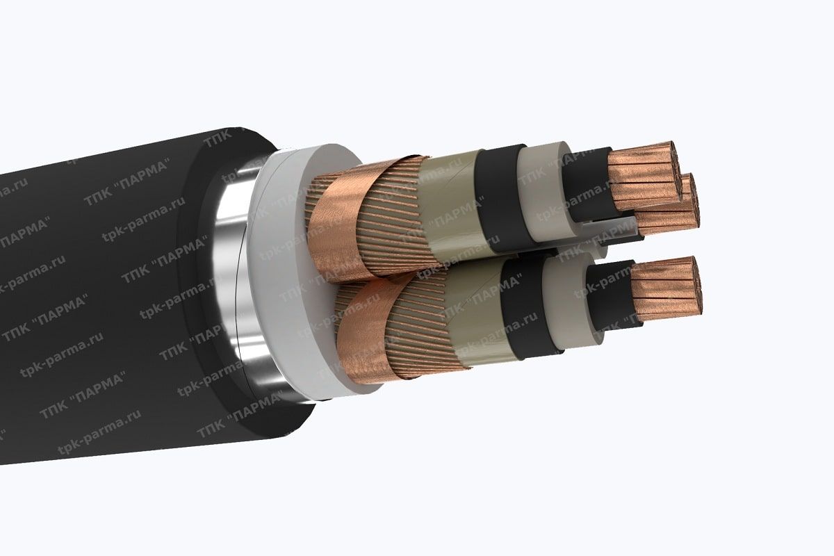 Кабель ПвБВнг(B)-LS 3х300/70 - 10кВ